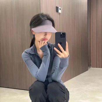 Geacă/jachetă de yoga pentru femei, protecție solară UPF50+, croială slim-fit, guler înalt, țesătură Ice Silk, mâneci lungi, primăvara 2025