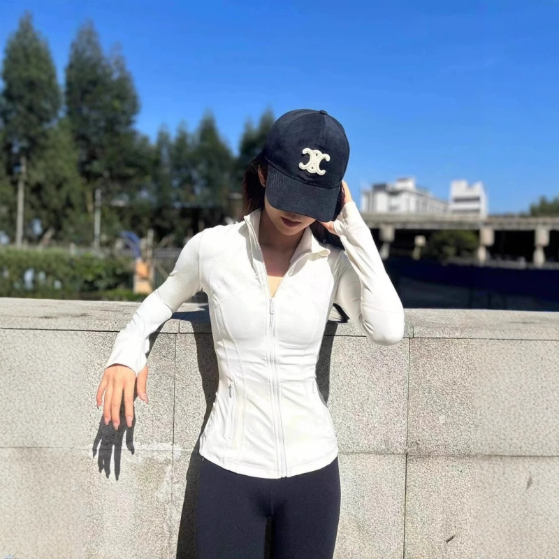 Geacă/jachetă de yoga pentru femei, protecție solară UPF50+, croială slim-fit, guler înalt, țesătură Ice Silk, mâneci lungi, primăvara 2025