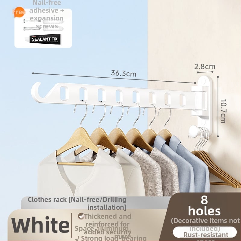 Soaring Horse μπαλκόνι κρεμάστρα ρούχων – κρυφή περιστρεφόμενη σχεδίαση, αλουμίνιο διαστημικού τύπου, μοντέρνο μινιμαλιστικό στυλ, κωδικός TJH