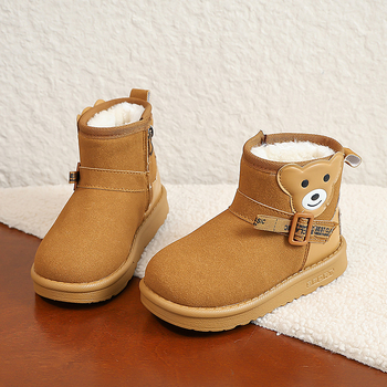 Dječje zimske čizme do gležnja, unisex, od umjetne kože, s fleece podstavom, za dob 1–12 godina