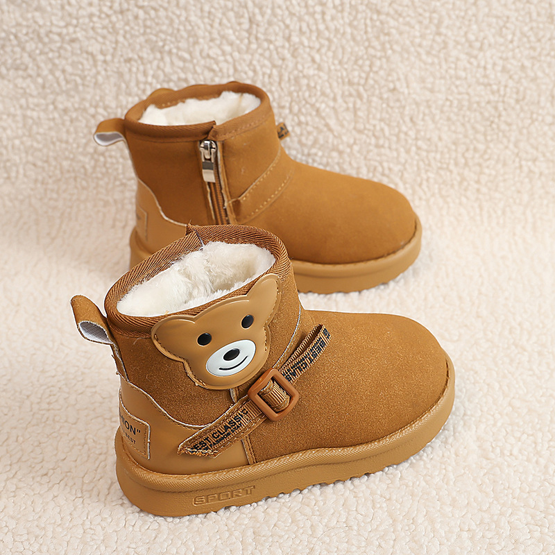 Dječje zimske čizme do gležnja, unisex, od umjetne kože, s fleece podstavom, za dob 1–12 godina