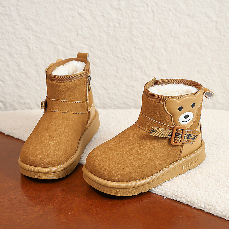 Dječje zimske čizme do gležnja, unisex, od umjetne kože, s fleece podstavom, za dob 1–12 godina