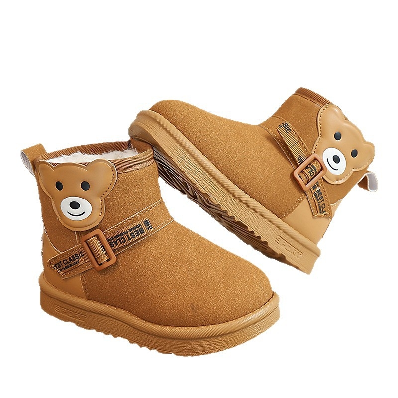 Dječje zimske čizme do gležnja, unisex, od umjetne kože, s fleece podstavom, za dob 1–12 godina