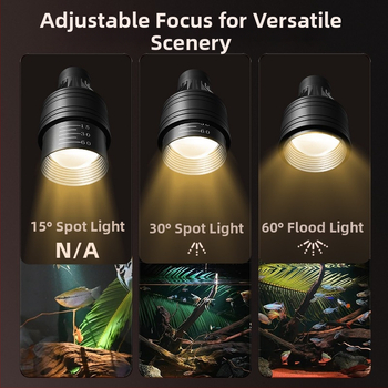 LED Κλιπ Φως για Ενυδρείο - Αλουμινίου Κράμα, 5W, Χρονοδιακόπτης, Ρυθμιζόμενο Εστιακό, Τριχρωμα Ρύθμιση