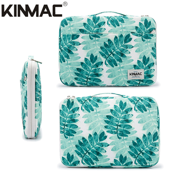 Kinmac ochranný obal na notebooky a tablety, polyester, vodeodolný, zips, vnútorná kapsa pre počítač, kvetinový vzor, kórejský štýl