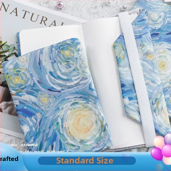 Kézzel készített vászon jegyzetfüzet-borító csipkés díszítéssel