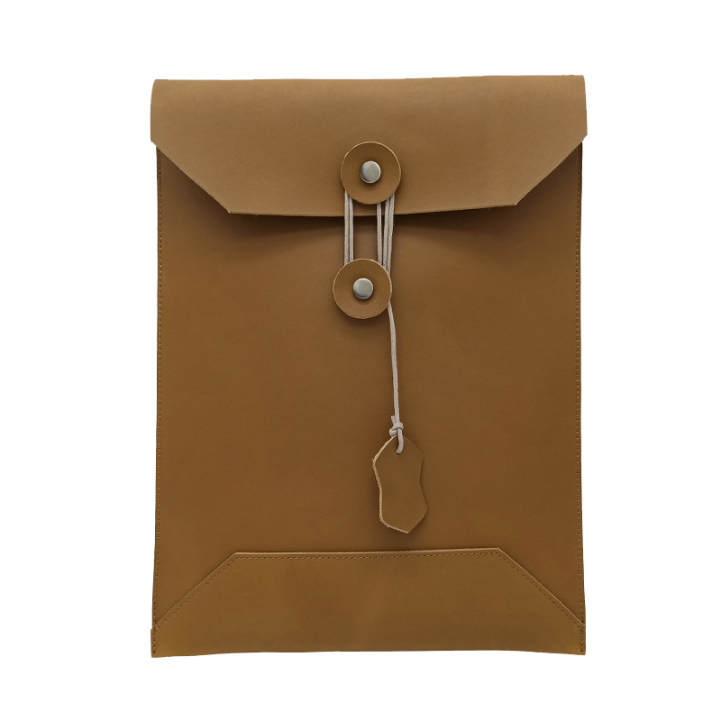 Gențiță clutch din piele autentică, cu compartiment pentru laptop și tabletă, închidere prin răsucire, rezistentă la apă și uzură, unisex