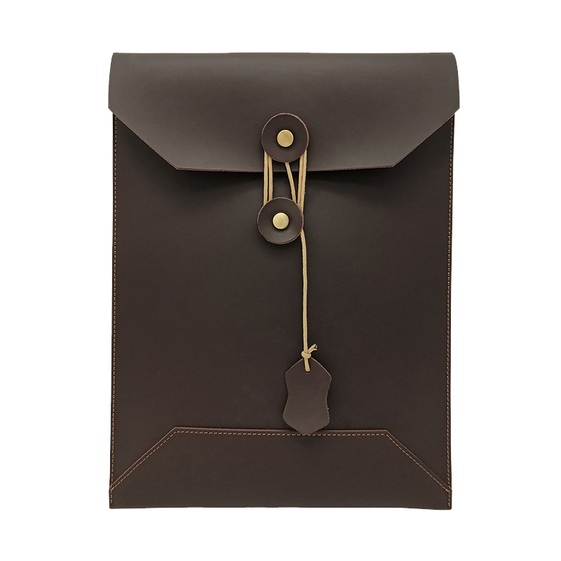 Gențiță clutch din piele autentică, cu compartiment pentru laptop și tabletă, închidere prin răsucire, rezistentă la apă și uzură, unisex