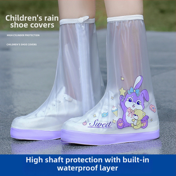 Παιδικές προστατευτικές καλύμψεις παπουτσιών για βροχή - αδιάβροχα, αντιολισθητικά, παχυνμένες και ανθεκτικές στη φθορά, φορητές (Δυνατότητα εξατομίκευσης, σύγχρονος μινιμαλιστικός σχεδιασμός, επαναχρησιμοποιούμενες)