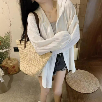 Дамско качулесто яке със слънцезащита, свободна кройка, средна дължина, полиестер, дълги ръкави, UPF30+