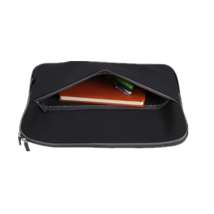 Geantă pentru laptop din neopren, închidere cu fermoar, căptușeală, buzunar pentru calculator, impermeabilă