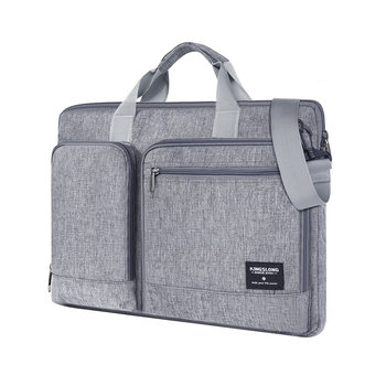 KINGSLONG Geantă pentru laptop, cu mâner, impermeabilă și antișoc, material Oxford, unisex, stil urban minimalist