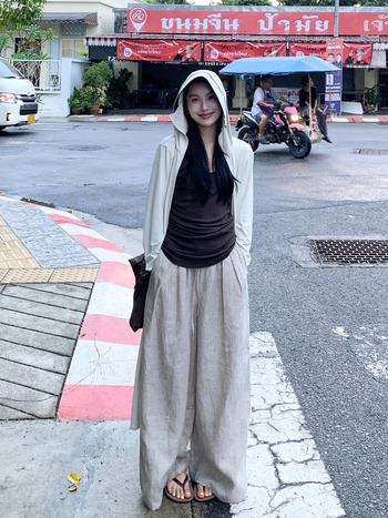 Женска дълга слънцезащитна риза с цип, дишащ нейлон/спандекс плат, UPF50+, удължен силует, дълги ръкави, летен кежуал стил