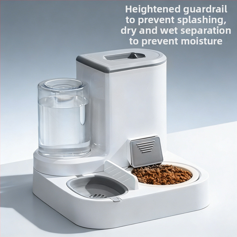 Всичко-в-едно автоматично устройство за хранене и пиене на котки, ПП материал, пълен комплект