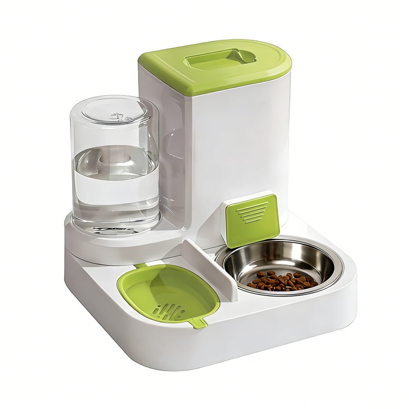 Всичко-в-едно автоматично устройство за хранене и пиене на котки, ПП материал, пълен комплект