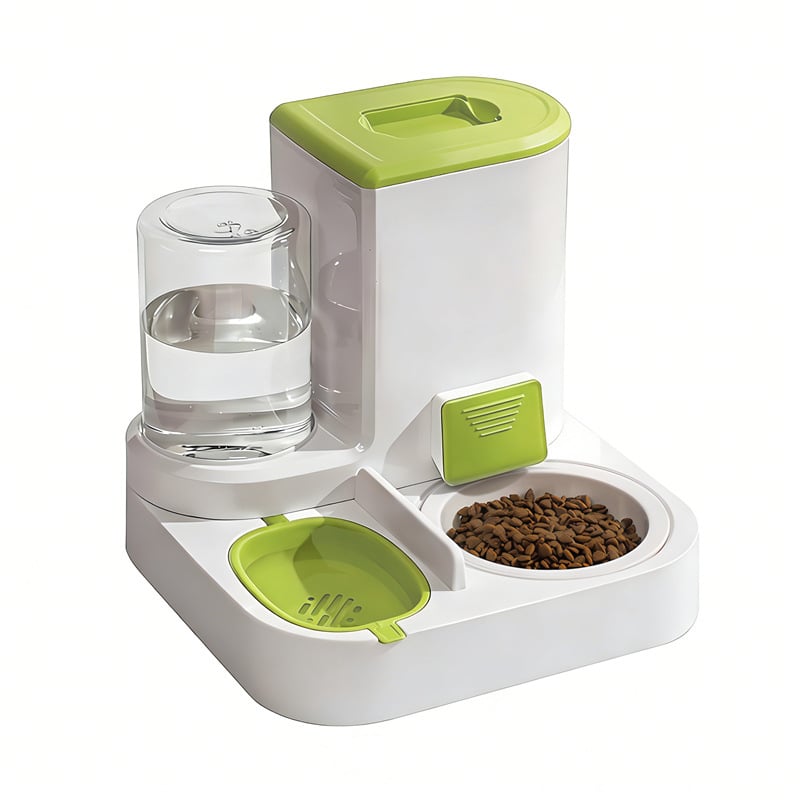 Всичко-в-едно автоматично устройство за хранене и пиене на котки, ПП материал, пълен комплект