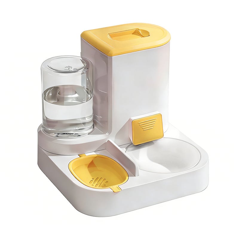 Всичко-в-едно автоматично устройство за хранене и пиене на котки, ПП материал, пълен комплект