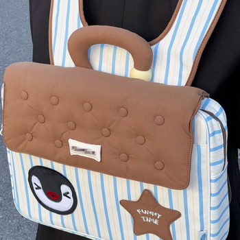 Rucsac pentru laptop cu Silk Flower material, căptușeală din poliester, Primăvara 2025, Unisex