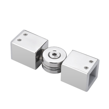 Kerunda Ανοξείδωτο ατσάλι 304 Διπλού διαδρομής συνδετήρας για γυάλινο στηρίγμα ντους, μοντέρνο μινιμαλιστικό στυλ, κωδικός προϊόντος 1