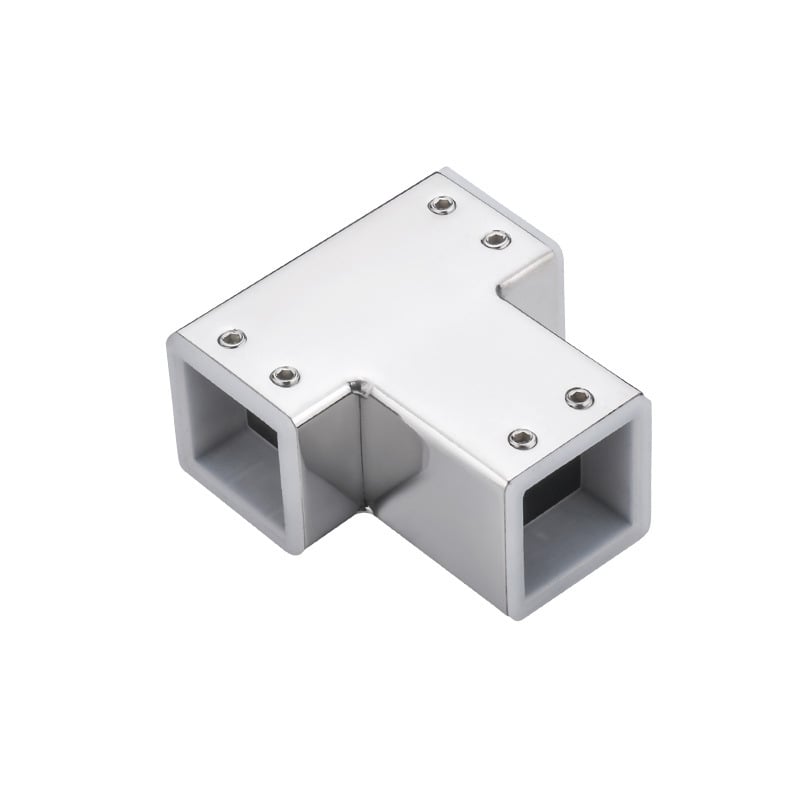 Kerunda Ανοξείδωτο ατσάλι 304 Διπλού διαδρομής συνδετήρας για γυάλινο στηρίγμα ντους, μοντέρνο μινιμαλιστικό στυλ, κωδικός προϊόντος 1