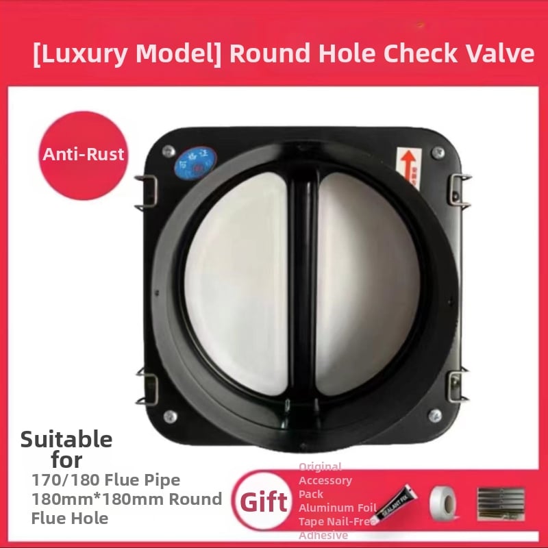 Βαλβίδα ελέγχου απόφραξης καπνού για σωλήνα εξάτμισης απορροφητήρα κουζίνας, χυτός σίδηρος, CE πιστοποίηση, Powerful Factory