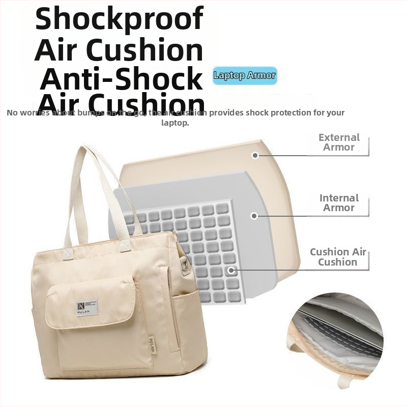 Crossbody torba za prijenosno računalo - PU materijal, podstava Oxford, proljetno izdanje 2025