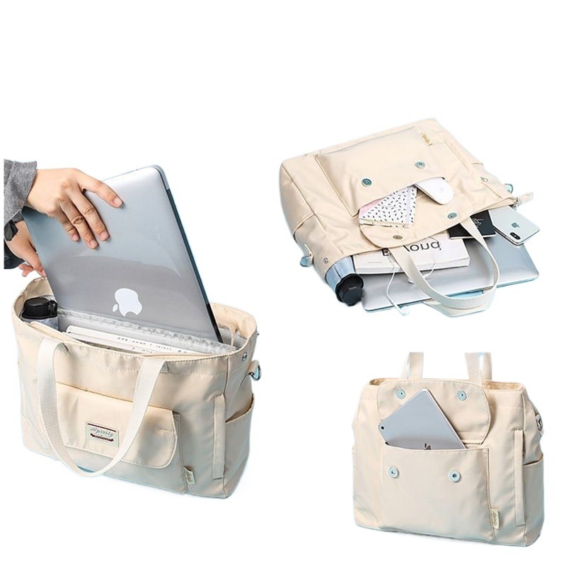 Crossbody torba za prijenosno računalo - PU materijal, podstava Oxford, proljetno izdanje 2025