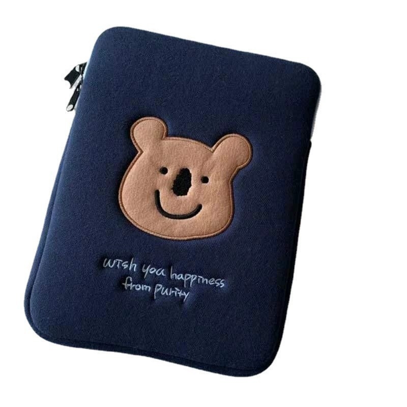 Zaštitna futrola za iPad s izvezenom simpatičnom koalom, anti-pad, prozračna pamučna tkanina, velur podstava, životinjski uzorak