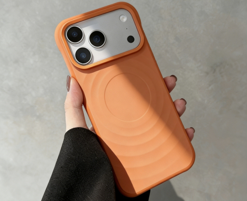 Kućište za iPhone 17 Pro Max s valovitim uzorkom, magnetskim pričvršćivanjem, velikim otvorima, mekanim zaštitnim kućištem