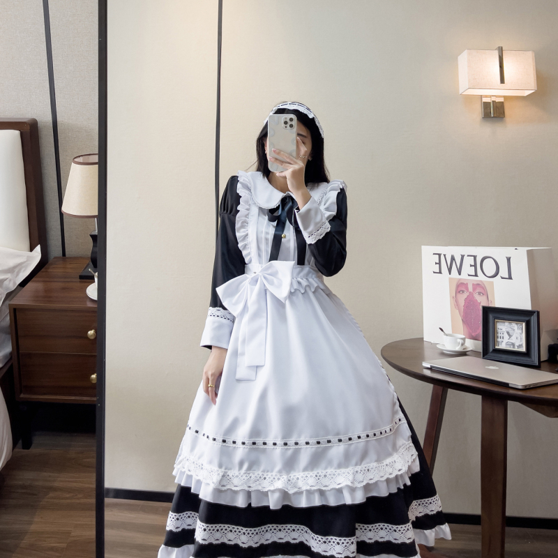 Zi Xiao haljina za služavku za cosplay – igre i anime uloge, 100% poliester, smjesa kemijskih vlakana, proljeće 2023
