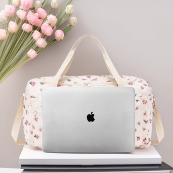 Anyai táska – Többszörös funkció, Nagy kapacitás, Kézben és kereszttáskaként hordozható, Poliészter–gyapot anyag, Téglalap alakú