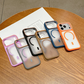 Kućište za iPhone 11–17 Pro/Max — matični akril, magnetsko pričvršćivanje, otpornost na pad, otisci prstiju