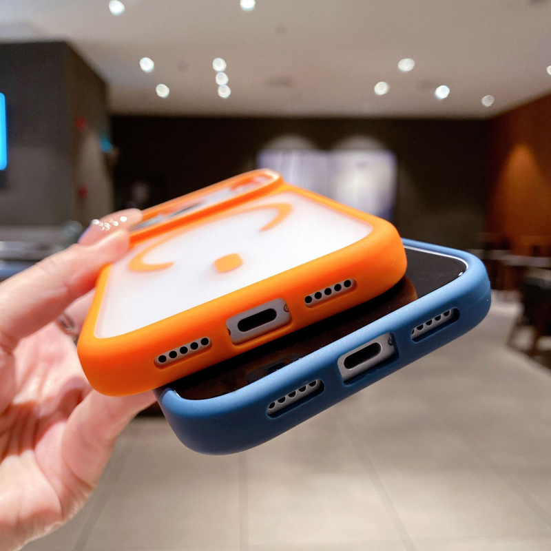 Kućište za iPhone 11–17 Pro/Max — matični akril, magnetsko pričvršćivanje, otpornost na pad, otisci prstiju