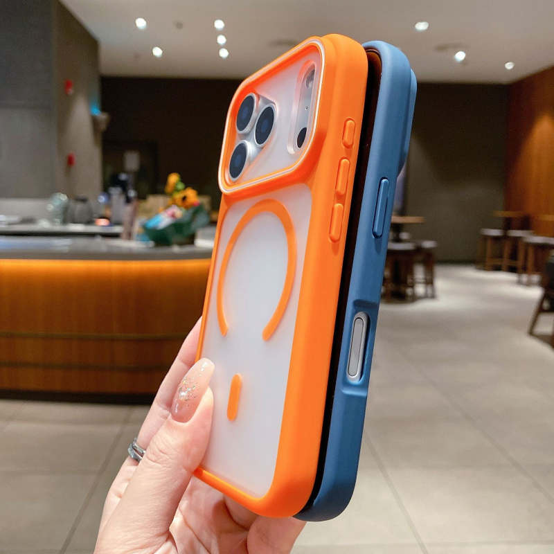 Kućište za iPhone 11–17 Pro/Max — matični akril, magnetsko pričvršćivanje, otpornost na pad, otisci prstiju
