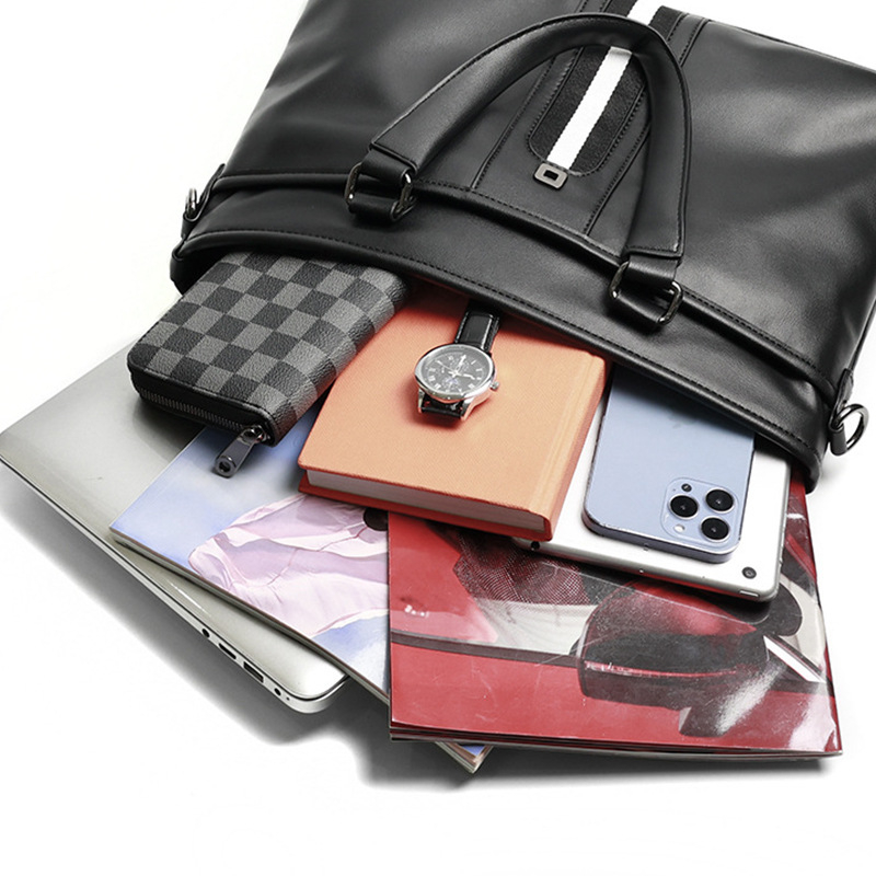 Poslovna torba za putovanje, PU koža, jednofarbni uzorak, model K4026, preko ramena i crossbody, ETONWEAG