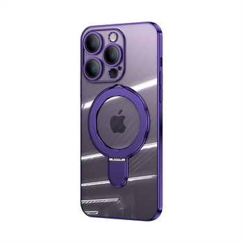 TPU kućište za telefon, prozračno s elektroplatiranim premazom, magnetskom kopčom i držačem filmske zaštite za objektiv; otporno na udarce; kompatibilno s više iPhone modela.