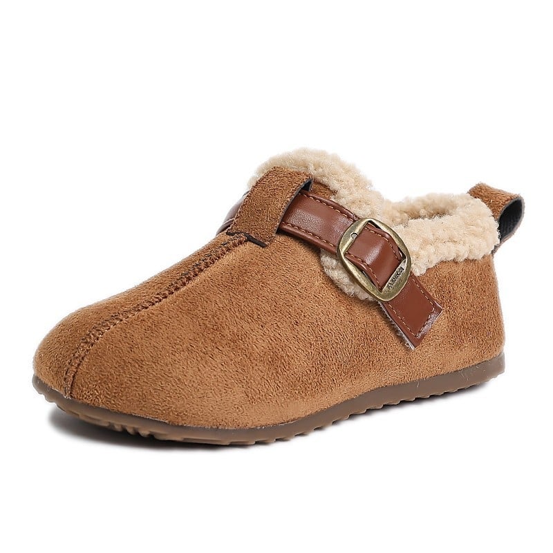 Karamel Saturn - dječje cipele u korejskom stilu s toplom postavom, Birkenstock-inspirirane, retro mekane đonove, za dječake i djevojčice