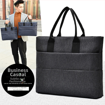 Podniková taška pre notebook a dokumenty s Oxford látkou, nepremokavá, odolná voči opotrebeniu, proti krádeži, proti nárazom, štýl Business Elite, unisex