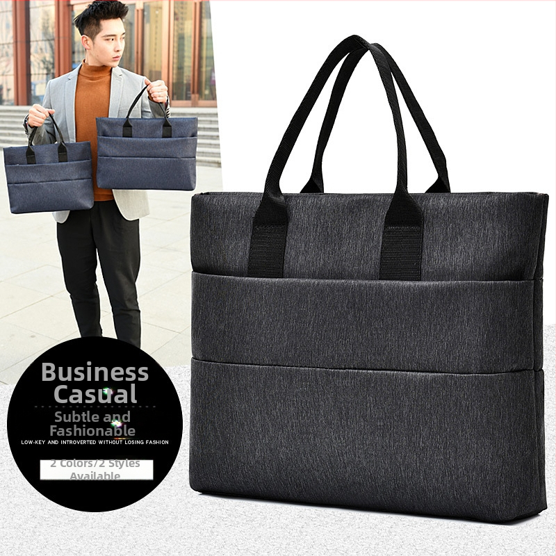 Podniková taška pre notebook a dokumenty s Oxford látkou, nepremokavá, odolná voči opotrebeniu, proti krádeži, proti nárazom, štýl Business Elite, unisex