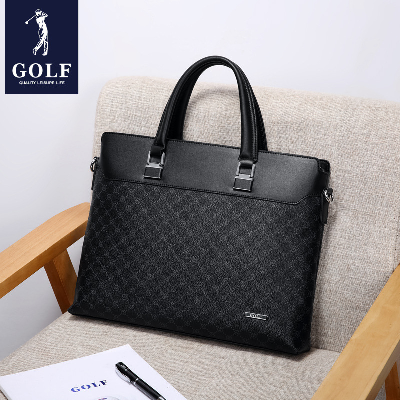 GOLF PVC aktovka za poslovna putovanja, retro otisak