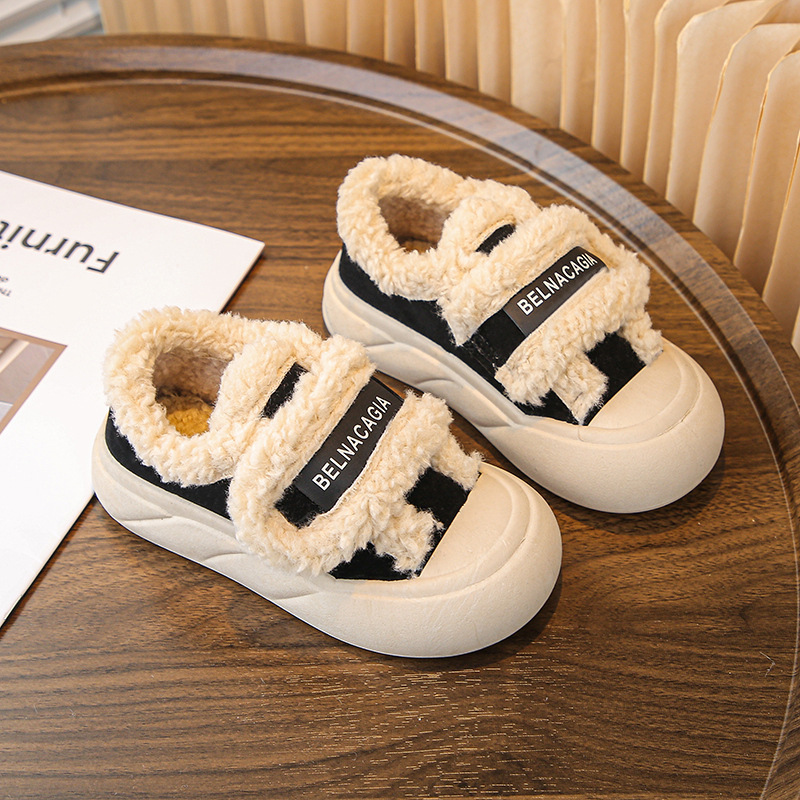 Dječje zimske tenisice od nubuka sa Velcro kopčom, topla podstava, gumeni potplat, unisex — Zima 2025