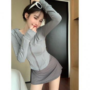 Яке за UV защита, Ice Silk, тесен силует, дълги ръкави, цип, UPF50+