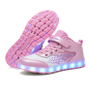 Mia Mia svijetleće dječje tenisice s prozračnim mrežastim gornjim dijelom, Velcro zatvarač, EVA đon, uzorak s pismima, unisex