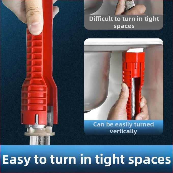 Πολυλειτουργικό κλειδί για νιπτήρα – όλα σε ένα εργαλείο αποσυναρμολόγησης και εγκατάστασης βρύσεων και σωλήνων, στυλ Light Luxury, μοντέλο 8478945312312313