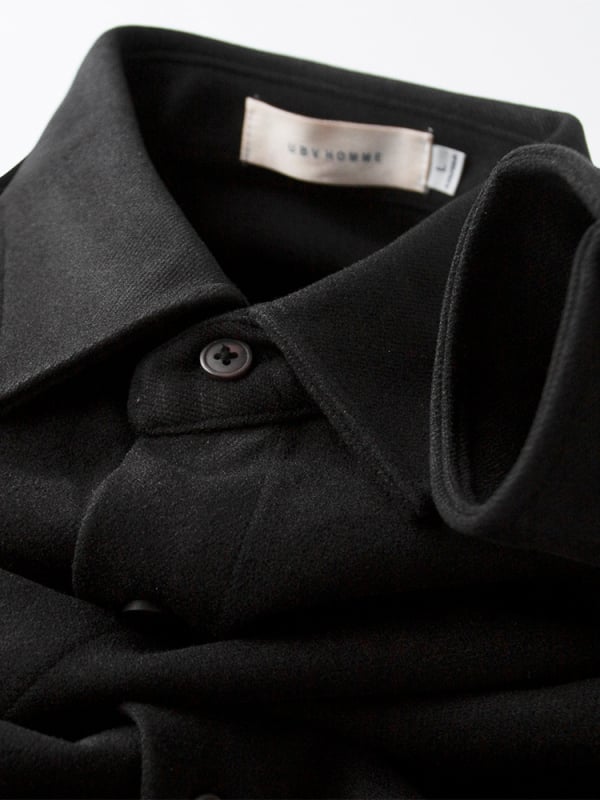 Férfi slim-fit hosszú ujjú poliészter ing, négyszögletes gallér, téli viselet