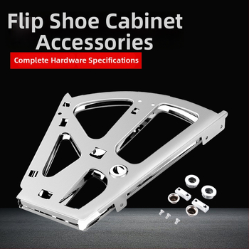 Nerezový držiak na skriňu na topánky, model Flip Stand, pre zásuvky, moderný minimalistický štýl, razba