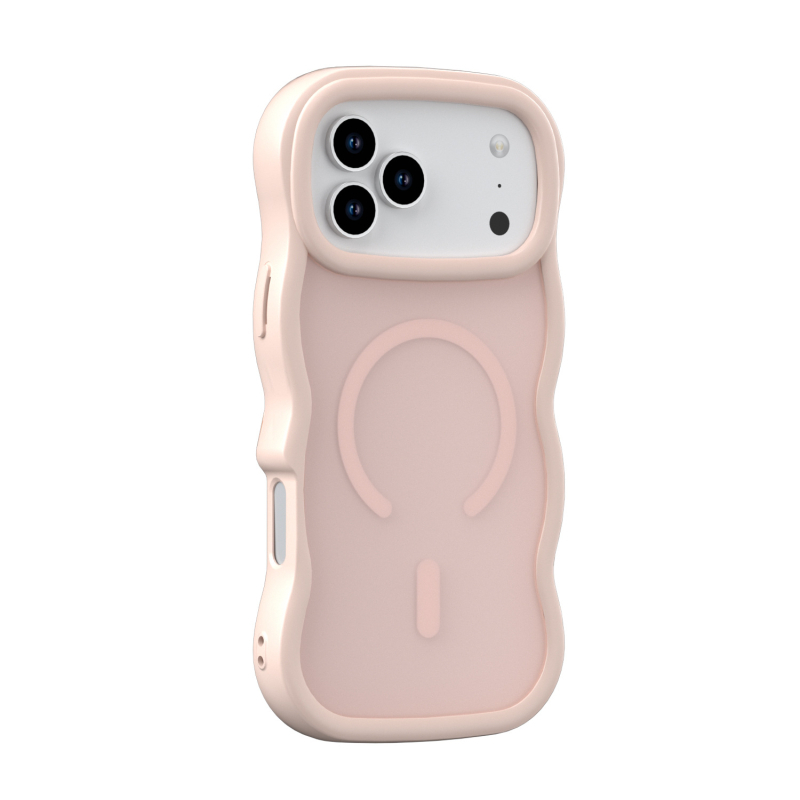 Kućište za iPhone 17 Pro Max, magnetsko, PC + TPU, tekstura masnog spreja s talasastim uzorkom
