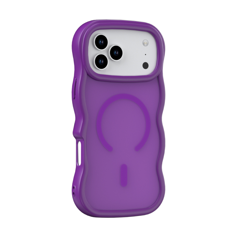 Kućište za iPhone 17 Pro Max, magnetsko, PC + TPU, tekstura masnog spreja s talasastim uzorkom