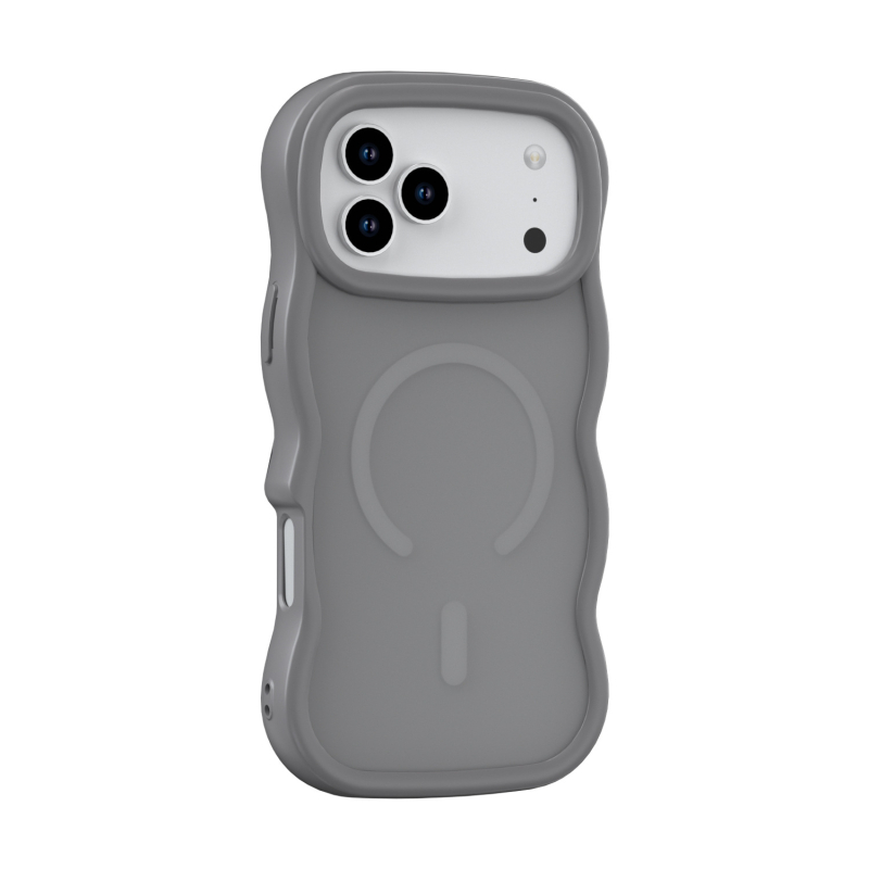 Kućište za iPhone 17 Pro Max, magnetsko, PC + TPU, tekstura masnog spreja s talasastim uzorkom