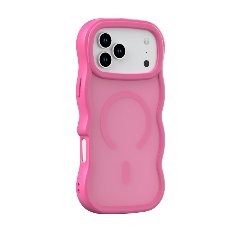 Kućište za iPhone 17 Pro Max, magnetsko, PC + TPU, tekstura masnog spreja s talasastim uzorkom